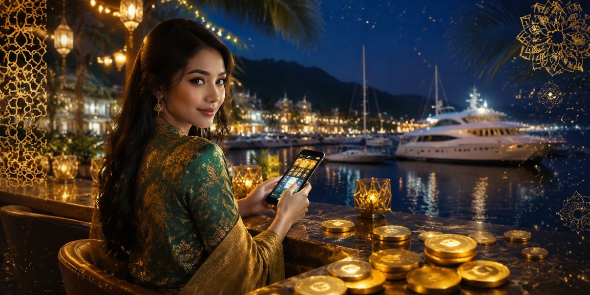 Pengguna di Langkawi bermain jackpot melalui apl kasino semasa perayaan Hari Raya